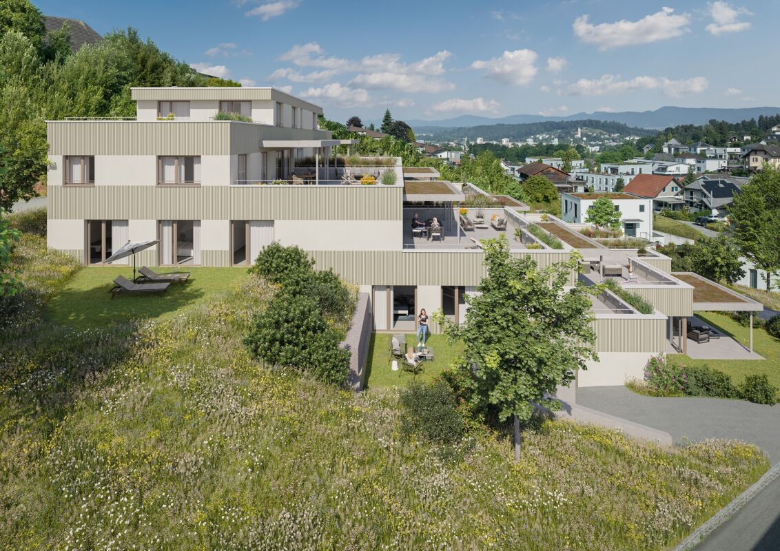 Terrassenwohnungen Nähe Wald und Wiesen